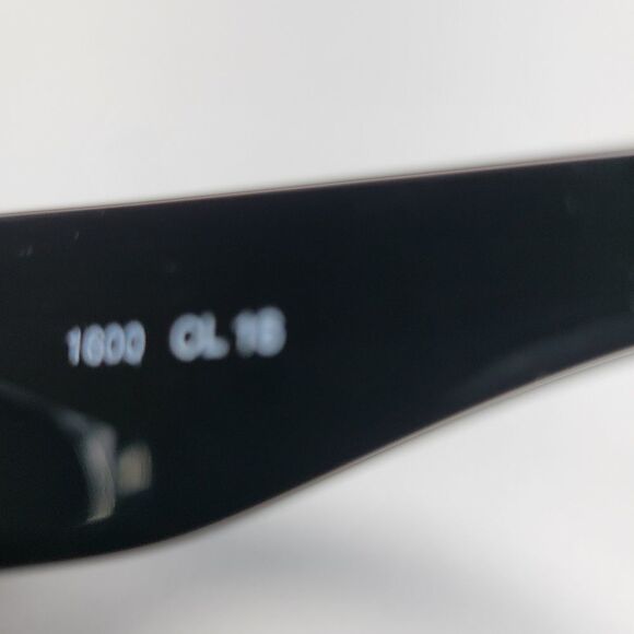 EMMANUELLE KHANH 1980s Black Sunglasses with Gold Metal Studded Accents